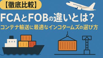 【徹底比較】FCAとFOBの違いとは？コンテナ輸送に最適なインコタームズの選び方