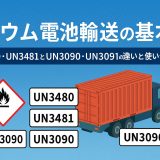 リチウム電池輸送の基本｜UN3480・UN3481とUN3090・UN3091の違いと使い分け