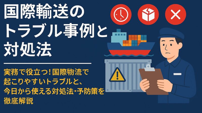 国際輸送のトラブル事例と対処法｜遅延・破損・通関トラブルへの備え