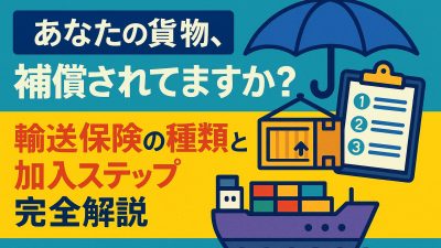 あなたの貨物、補償されてますか？｜輸送保険の種類と加入ステップ完全解説