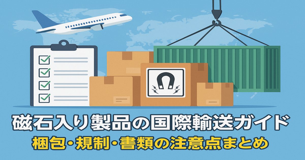 磁石入り製品の国際輸送ガイド｜梱包・規制・書類の注意点まとめ