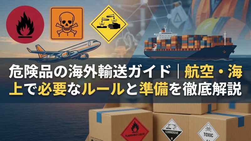 危険品の海外輸送ガイド｜航空・海上で必要なルールと準備を徹底解説