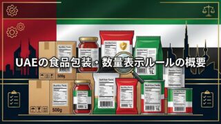 UAEの食品包装・数量表示ルールの概要