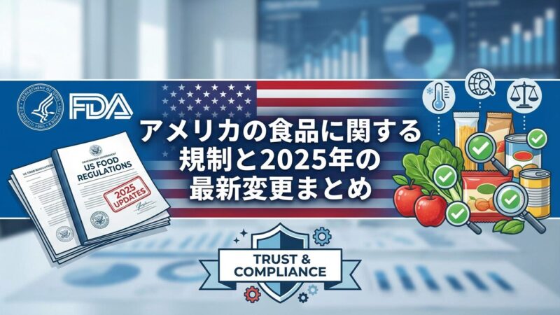 アメリカの食品に関する規制と2025年の最新変更まとめ