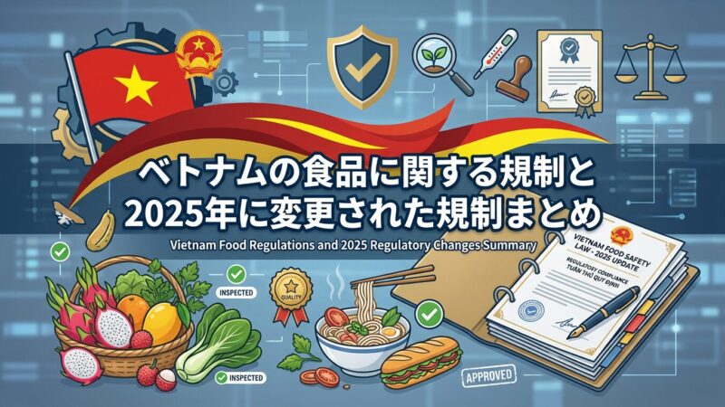 ベトナムの食品に関する規制と2025年に変更された規制まとめ